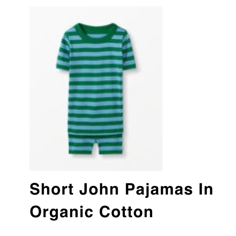 Hanna Anderson Short John Pajamas - Size 6-7